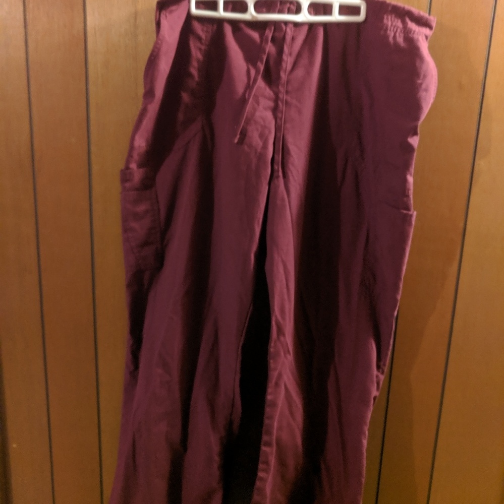ScrubStar scrub pants wine color